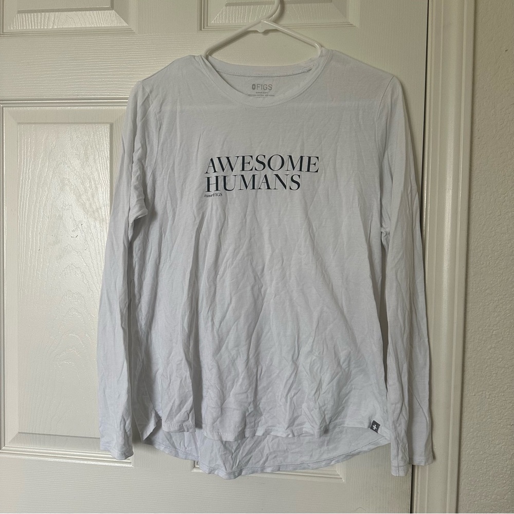 Awesome Humans #WearFigs Figs Supersoft Longsleeve Underscrub